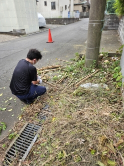 除草作業（就労体験①）